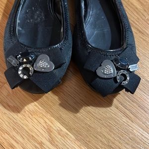 Coach poppy black flats 6.5